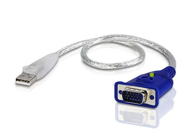 ATEN Emulatore VGA EDID - 0,35 m - USB tipo A - VGA (D-Sub) - Maschio - Maschio…
