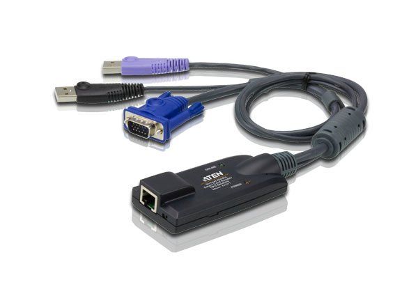 ATEN KA7177-AX cavo per tastiera, video e mouse Nero, Blu, Viola