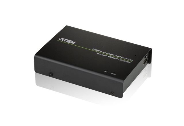 ATEN VE812T Trasmettitore e ricevitore AV Nero