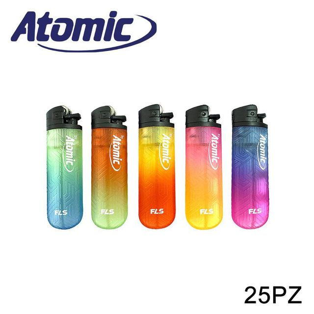 ATOMIC ACCENDINO FLS BY ATOMIC 2-TONE TRASP. ART.3934001 1PZ=(25 PZ)