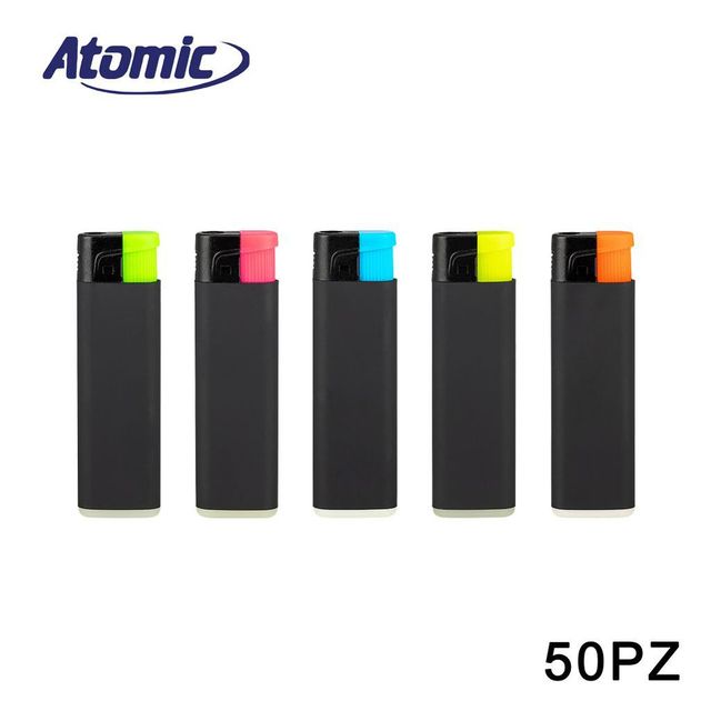 ATOMIC ACCENDINO PIETRINA TURBO FIX BLACK RUBBER NEON ASS. 1PZ=(50PZ)