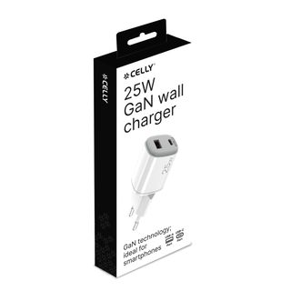 Celly 25W GaN Wall Charger UPTC COLLECTION
