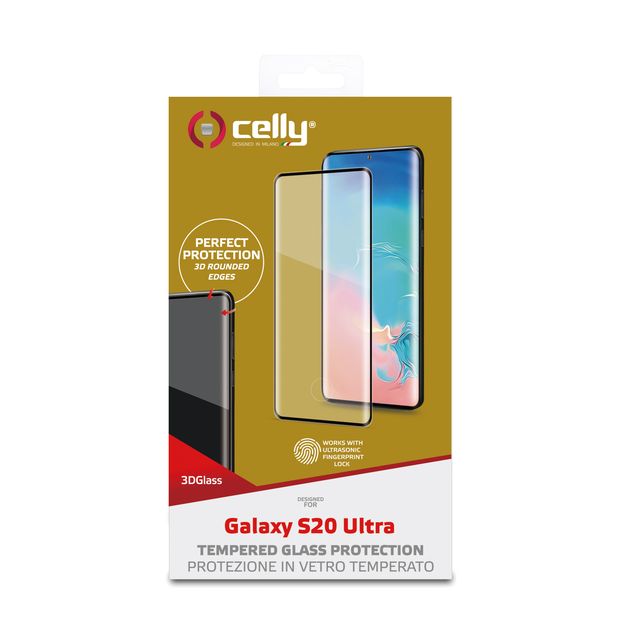 Celly 3D glass - Protezione per schermo per telefono cellulare - 3D - vetro - c…