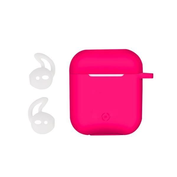 Celly Air Case - Custodia per auricolari - silicone - fucsia - per Apple AirPod…