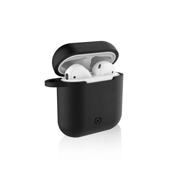 Celly Air Case - Custodia per auricolari - silicone - nero - per Apple AirPods …