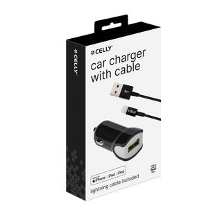 Celly CCUSBLIGHT - Adattatore alimentazione per auto - 2.4 A (Lightning)