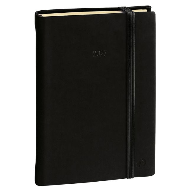 Agenda giornaliera Daily Pocket Prestige Silk 2026 - 8,5 x 13 cm - nero - Quo V…