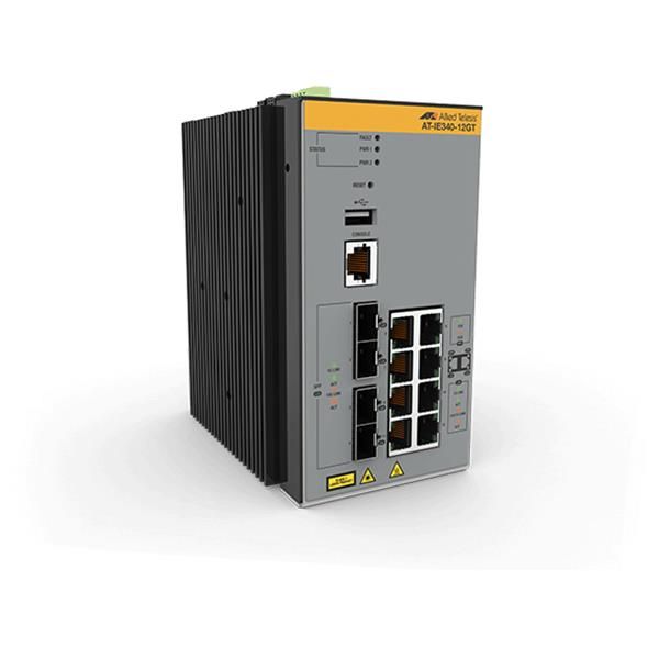 Allied Telesis AT IE340-12GT - Switch - L3 - gestito - 8 x 10/100/1000 + 4 x 10…