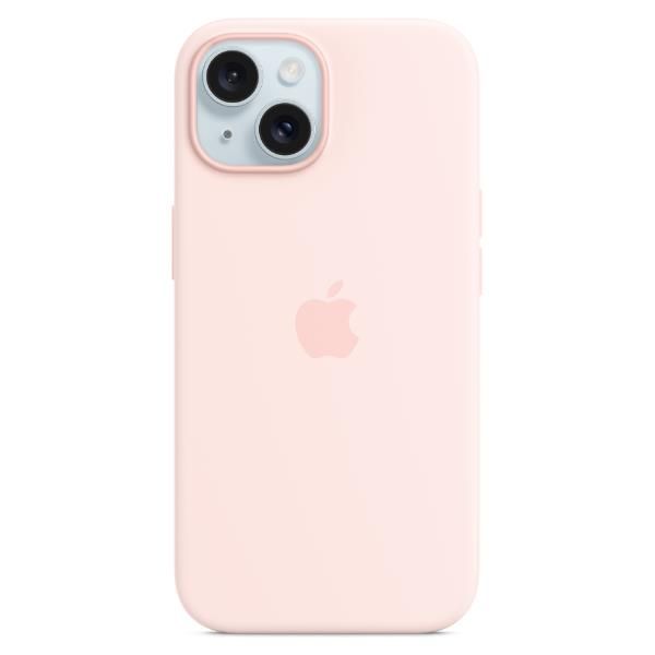 Apple - Cover per cellulare - compatibile MagSafe - silicone - rosa chiaro - pe…