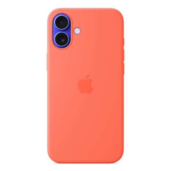 Apple Custodia MagSafe in silicone per iPhone 16 Plus - Mandarancio
