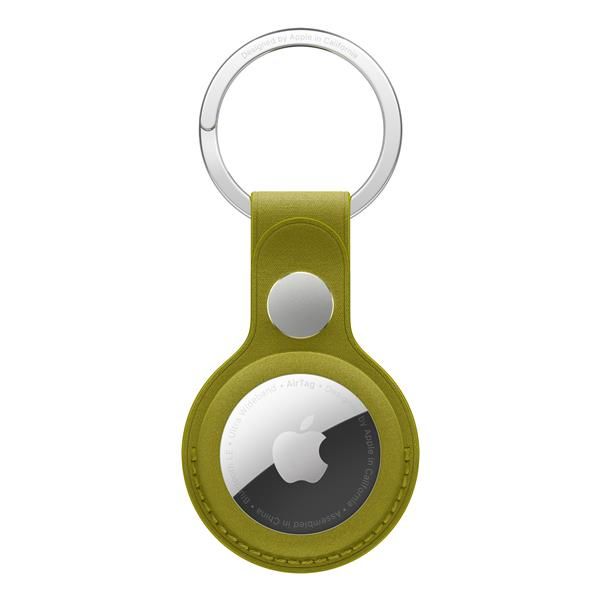 Apple Portachiavi AirTag in tessuto FineWoven - Verde chartreuse