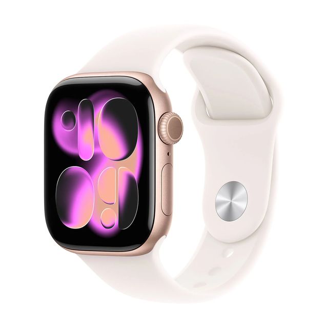 Apple Watch Series 11 GPS + Cellular 42mm Cassa Alluminio Oro Rosa con Band Ros…