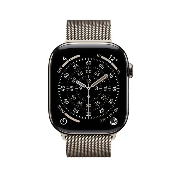 Apple Watch Series 11 GPS + Cellular 46mm Cassa Titanio con Loop Milanese Natur…