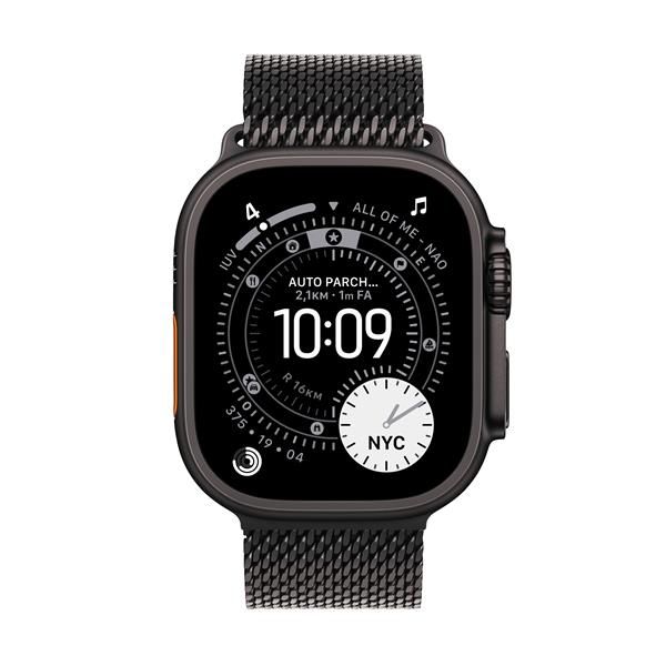 Apple Watch Ultra 3 GPS + Cellular 49mm Cassa Titanio Nero con Loop in maglia M…