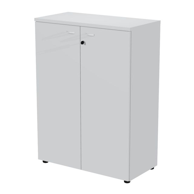 Armadio modulare a 2 ante medio 90x45,8cmxH123cm grigio