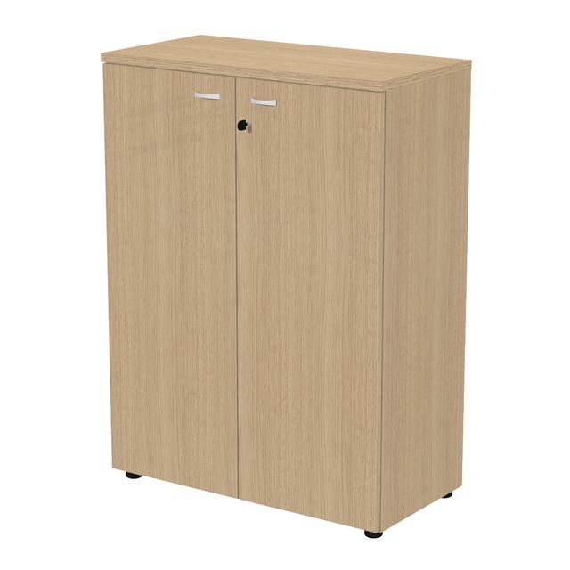 Armadio modulare a 2 ante medio 90x45,8cmxH123cm rovere