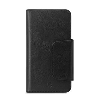 Celly Duomo DUOMOXXLBK - Flip cover per cellulare - similpelle - nero