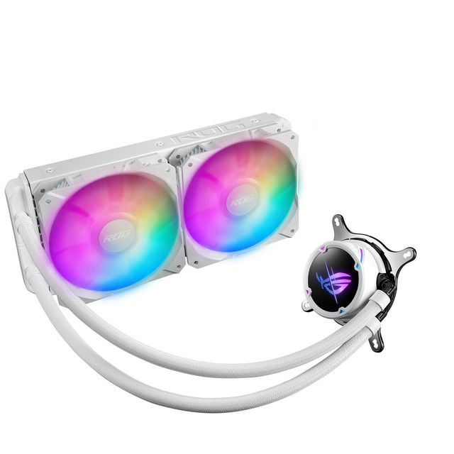 Asus ROG Strix LC II 240 White Edition ARGB AIO Liquid CPU Cooler - 240mm