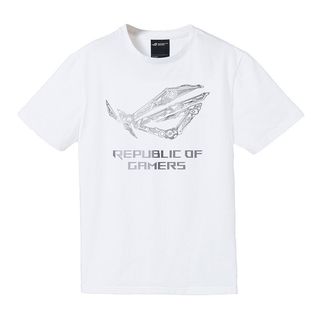 Asus ROG T-Shirt Mechanic, Taglia Small - Bianca