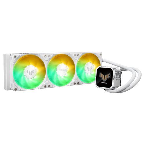 Asus TUF GAMING LC III 360 ARGB LCD AIO CPU Liquid Cooler - 360mm - Bianco