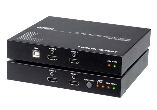 Aten CE824-AT-G USB HDMI Doppio View HDBaseT2.0 KVM Extend