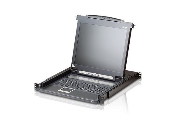 Aten CL1000M-ATA-GG PS/2 VGA 17" LCD Console con tastiera tedesca