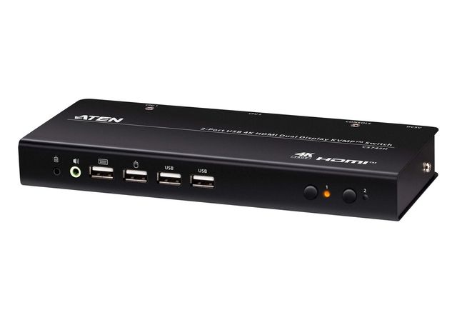 Aten CS742H-AT-G 2-Port USB 4K HDMI Doppio Display KVMP™
