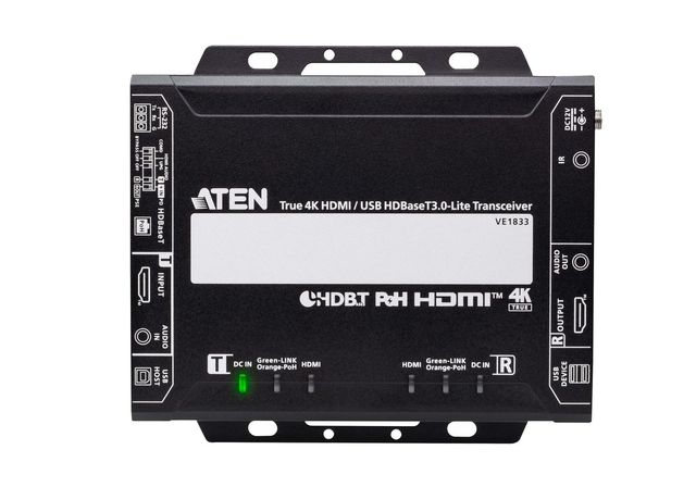 Aten VE1833-AT-G True 4K HDMI / USB HDBaseT 3.0 - Lite Transceiver with PoH