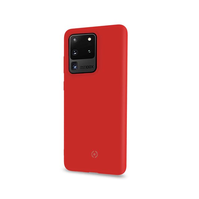 Celly FEELING - Cover per cellulare - silicone - rosso - per Samsung Galaxy S20…