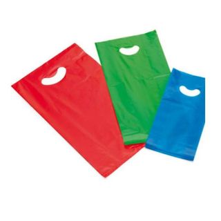 BALMAR 2000 BUSTE CON MANICO IN PP 20X42 CM COLORI ASSORTITI CONF 125 Pz.