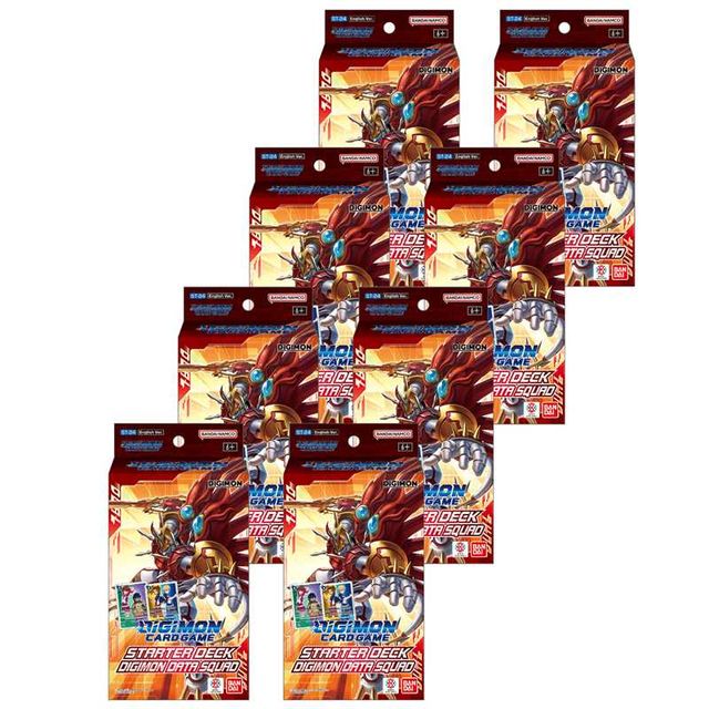 BANDAI Display 8x Digimon Card Game ST-24 Starter Deck DIGIMON DATA SQUAD 15/05…