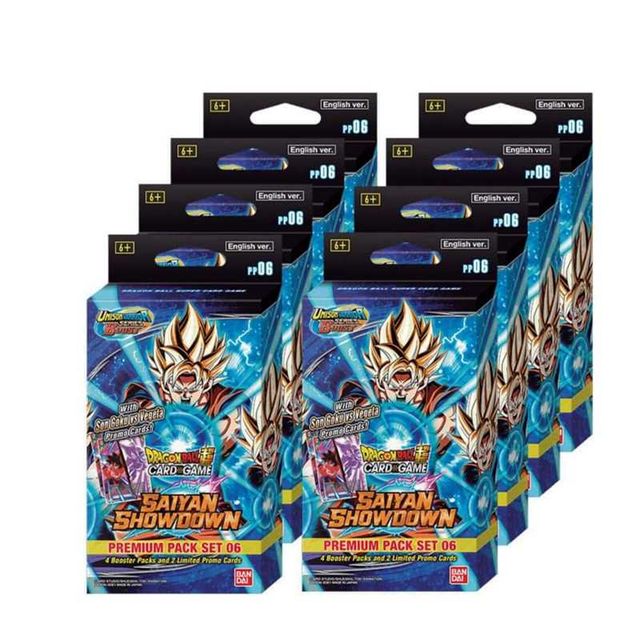 BANDAI Display 8x Dragon Ball Super Saiyan Showdown Premium Pack DBS15 [PP06]