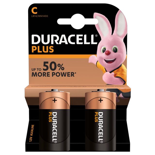BATTERIE ALCALINE C2 PLUS 1.5V LR14 (MN1400 C2)