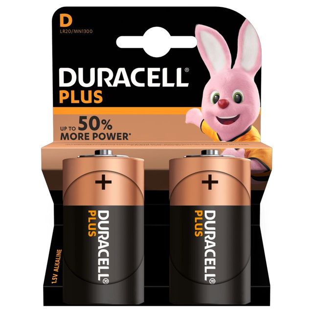 BATTERIE ALKALINE TORCIA D PLUS 1.5V MN1300 (MN1300 D2)
