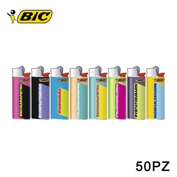 BIC ACCENDINI MINI J25 HASHTAG 1PZ=(50PZ)