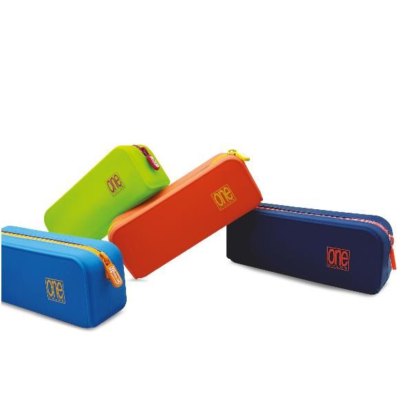 BLASETTI ASTUCCIO IN SILICONE 20X6X8 CM CHIUSURA CON ZIP COLORI ASSORTITI CONF …