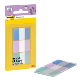 BLISTER 36 Post-itÂ® INDEX STRONG 686-3COAST 24,4x38,1mm colori pastello