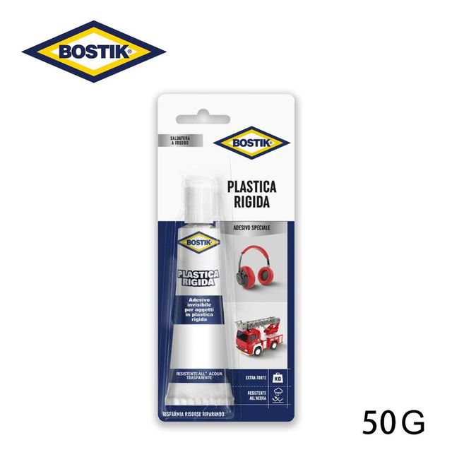 BOSTIK ADESIVO PER PLASTICA RIGIDA TRASP. 50G 1PZ=(1PZ)