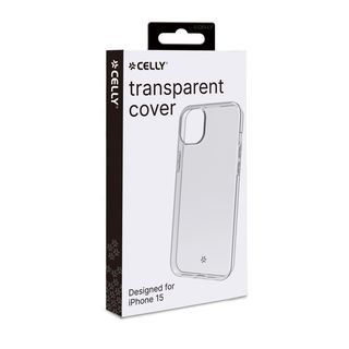 Celly GELSKIN1053, Cover, Apple, iPhone 15, 15,5 cm (6.1ʺ), Trasparente