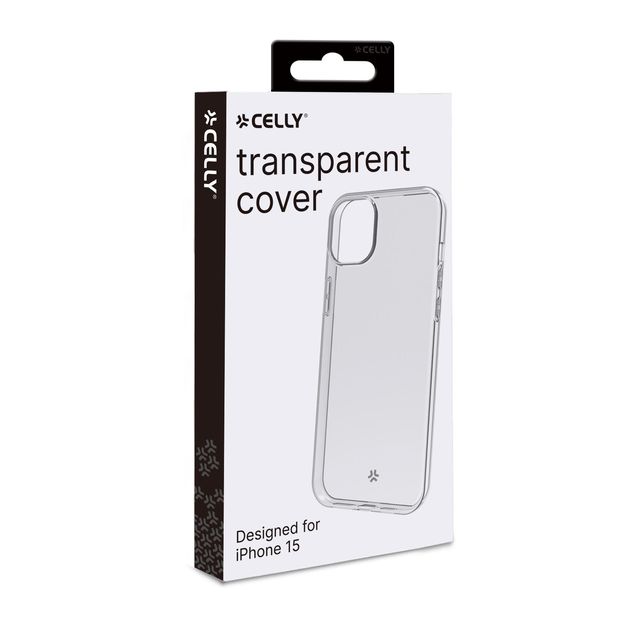 Celly GELSKIN1053, Cover, Apple, iPhone 15, 15,5 cm (6.1ʺ), Trasparente