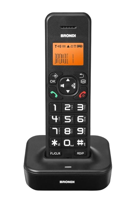 BRONDI TELEFONO A FILO BRAVO STAR NERO 10278070