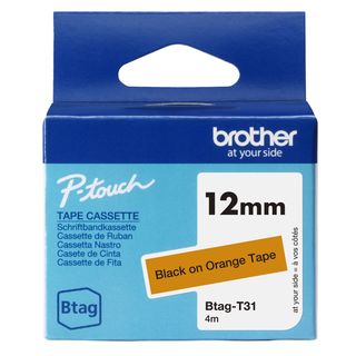 BROTHER BTAGT31 NASTRO 12MM BK SU ARANCI