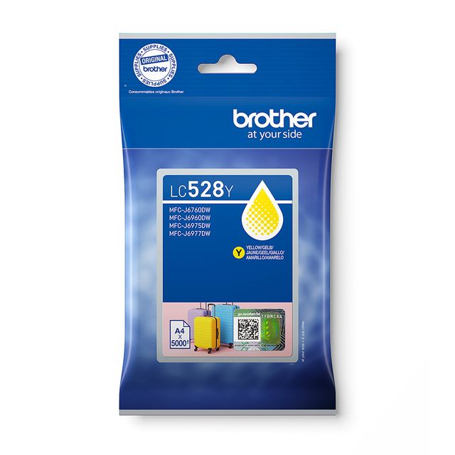 BROTHER LC-528Y CARTUCCIA INK GIALLO PER MFCJ6760DWRE1 MFCJ6960DWRE1 5.000 PAGI…