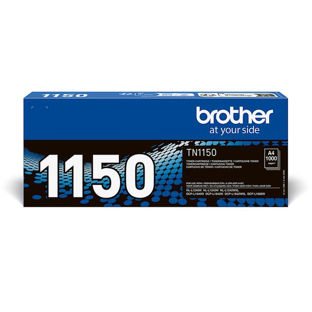 BROTHER TN-1150 TONER NERO PER DCP-L1640W, DCP-L1642W, DCP-L1660W, HL-L1240W, H…