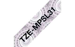 BROTHER TZEMPSL31 NASTRO NERO / ARGENTO
