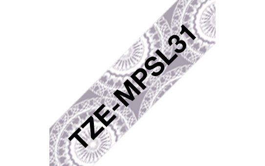 BROTHER TZEMPSL31 NASTRO NERO / ARGENTO