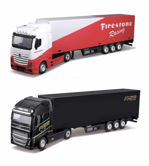 BURAGO CAMION CON RIMORCHIO - 1:43