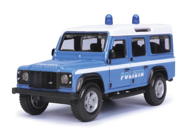BURAGO CDU LAND ROVER DEFENDER WITH POLIZIA LIVERY – 1:32 COMPO. 53853