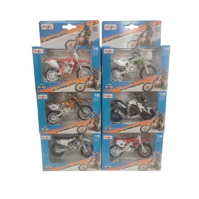 BURAGO COLLEZIONE MOTO CROSS - 1:18 NEW PACK