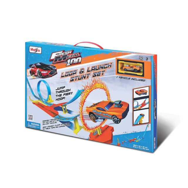 BURAGO LOOP & LAUNCH STUNT SET